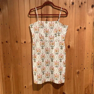 New FAVORITE DAUGHTER willow floral mosaic mini dress